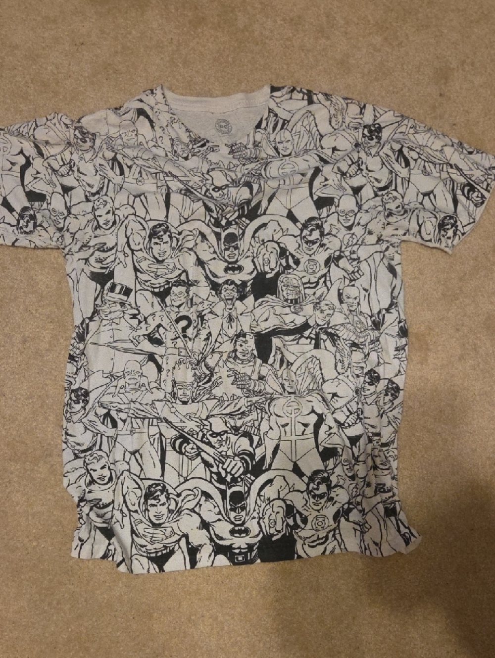 DC Light Heather Gray Graphic Logo Tee